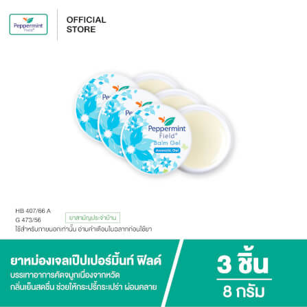 ยาหม่องเจล เป๊ปเปอร์มิ้นท์ ฟิลด์ ขนาด 8 กรัม จำนวน 3 ชิ้น_4